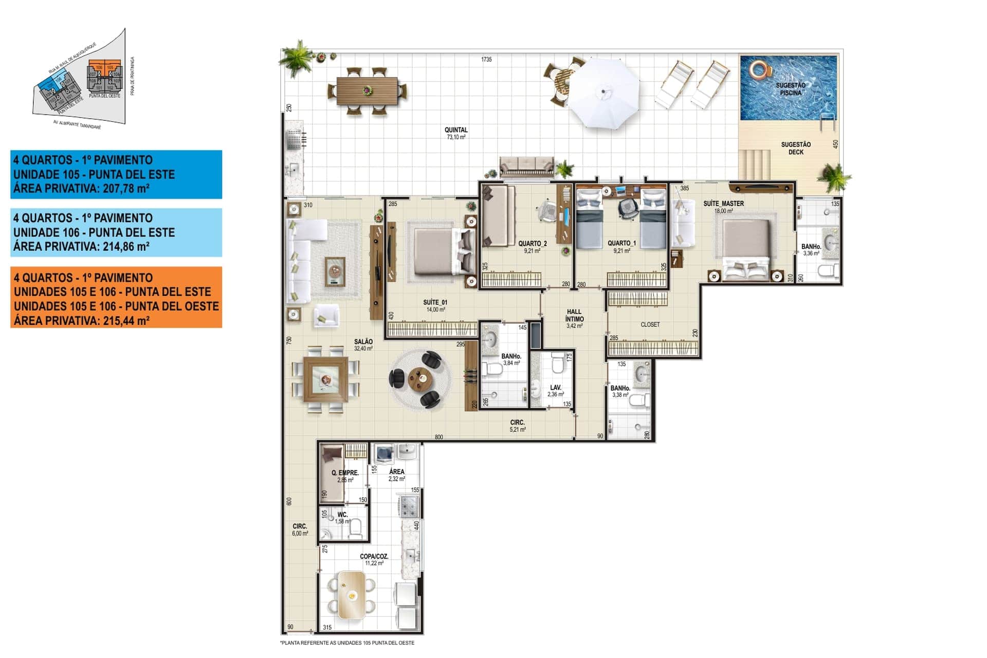 Aptos 105 e 106